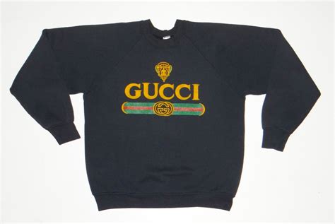 how to tell real vintage gucci sweatshirt|old school gucci sweatshirts.